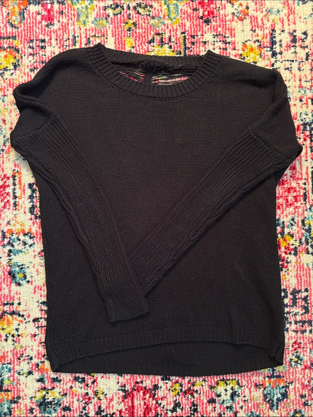 Distressed Crewneck Sweater